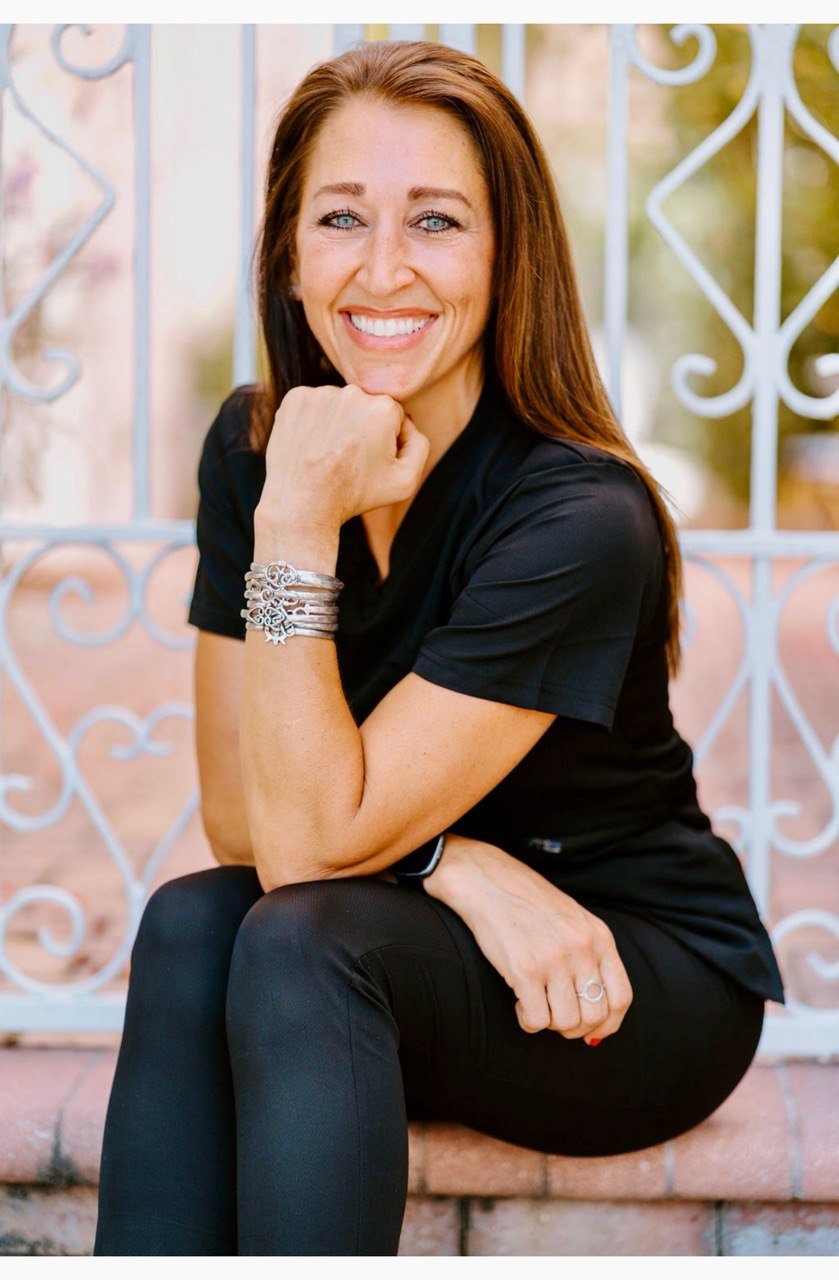 Doctor portrait seated outdoors